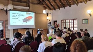 Dave Morgan presenting "Exploring the role of empathy in animal welfare" to a group at Joburg Zoo Workshop